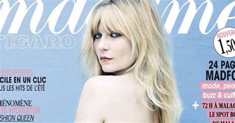 kristen dunst nipples|Kirsten Dunst Poses Topless for Madame Figaro Magazine